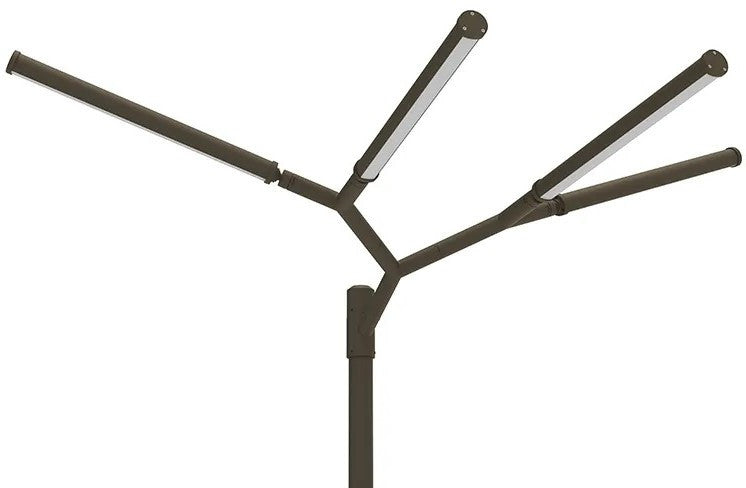 LED Tree Of Light - 4 Light Configuration - 100 Watt 12500 Lumens - 120-277V - Color Temperature Selectable 30K/40K/50K - Bronze Finish