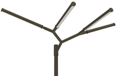 LED Tree Of Light - 4 Light Configuration - 100 Watt 12500 Lumens - 120-277V - Color Temperature Selectable 30K/40K/50K - Bronze Finish