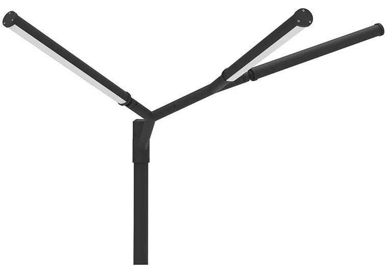LED Tree Of Light - 3 Light Configuration - 75 Watt 3975 Lumens - 120-277V - Color Temperature Selectable 30K/40K/50K - Black Finish