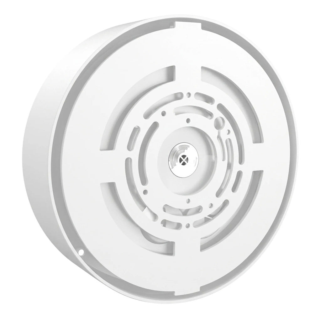 LED Round Bulk Head Light With Grid Cage - Glass Lens - Wall or Ceiling Mount – Wet Location - Watt Selectable 15W/12W/9W - Color Selectable 30K/40K/50K - 120/277V - White Finish - Integrated Photocell Included