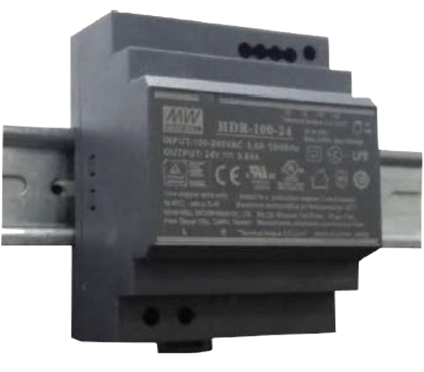 Power Supply,DIN Mount,Terminal Connector,100W,24V DC
