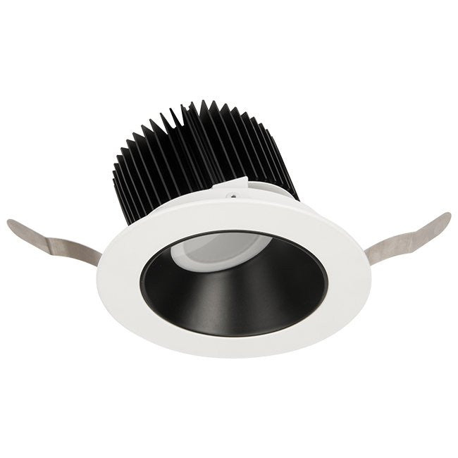 Aether Square Wall Wash Trim with LED Light Engine Asym Beam 4000K in Haze White