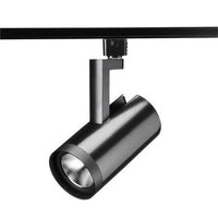 Trac-Lites 22W LED, Lightolier Track Compatible Adapter, 3500K, 90 CRI, Phase Dimmable, Narrow Flood, Black
