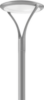 Radean post top, LED, Up to 3344 Lumens, 3500K, Pathway, 277V, Opentop round pole-4IN OD for Post top mounting, Photocell,  buttontype, Single Fuse, Natural aluminum finish,  super durable