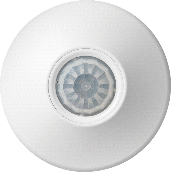 Networked nLight AIR occupancy and daylight sensor, Passive Dual Technology, Small Motion / Standard Range 360° Lens, Auxiliary Relay, Generation Two