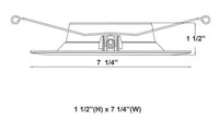6 Inch LED Recessed Downlight With Baffle Trim- 10 Watt - 1000 Lumens - Color Selectable 27K/30K/40K/50K/65K - 120V - Recessed Can Required - Dimmable
