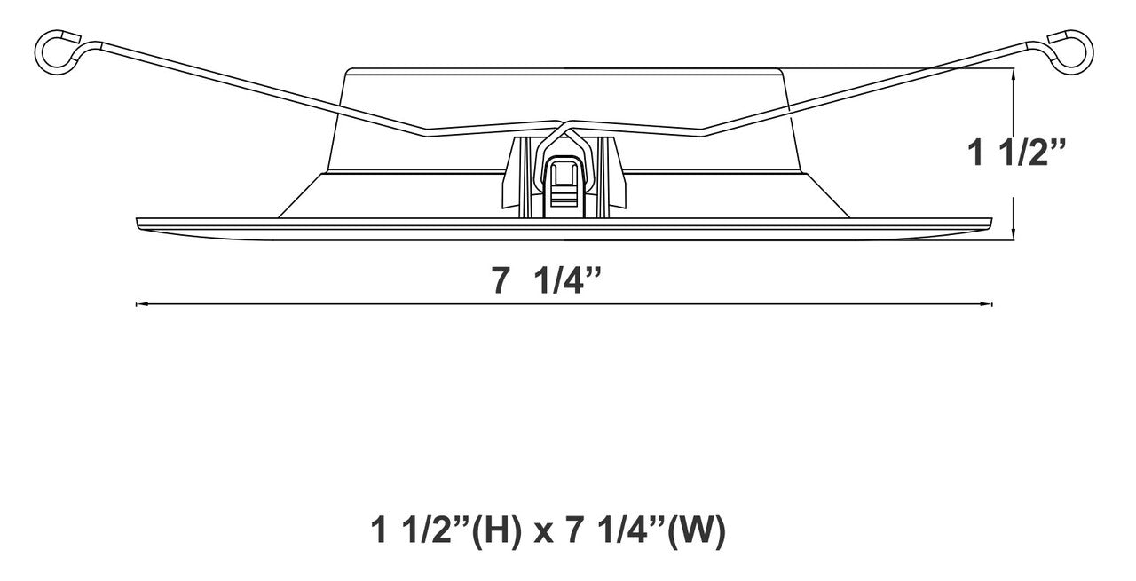 6 Inch Recessed Can Retrofit - 13 Watt - 950 Lumens - Color Selectable 27K/30K/35K/40K/50K - 120V - Recessed Can Required - Dimmable