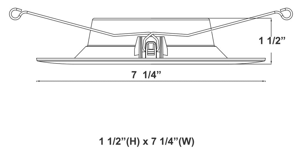6 Inch Recessed Can Retrofit - 13 Watt - 950 Lumens - Color Selectable 27K/30K/35K/40K/50K - 120V - Recessed Can Required - Dimmable