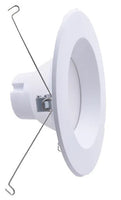 6 Inch LED Recessed Downlight With Smooth Trim - 16 Watt - 1200 Lumens - Color Selectable 30K/40K/50K - 120V - Recessed Can Required - Dimmable