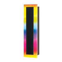 Decorative Edge Lit LED Wall Sconce - 24in.X5-7/8in. - 18 Watt - Max Lumens 1048 - RGB Color Selectable 27K-65K - 120-277V - Black Finish
