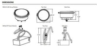 Retrofit LED Module and Driver For Hydrel Well Light, Package 3 - medium lumen, 5000K, Flood, Flat Lens Clear