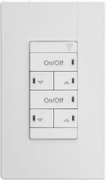 nLight PreSet Wall Control, Raise/Lower Dimming, White, Generation Two