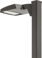 RSX LED Area Light, Size 1, 14779 Lumens, 4000K Cool White, Type V Beam, 120-277V, Square pole mounting, Dark bronze finish - RSX LED1 LED P3 40K R5S MVOLT SPA DDBXD