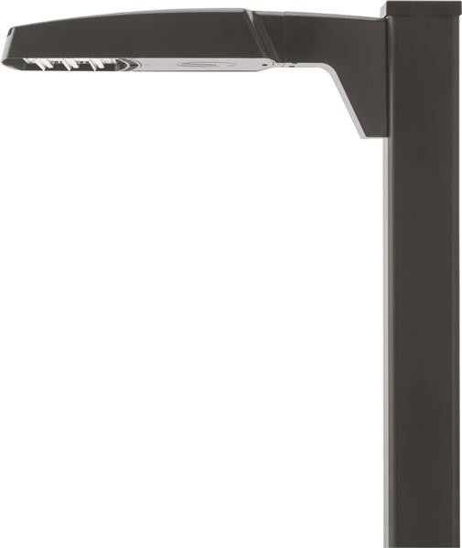 RSX LED Area Light, Size 1, 14779 Lumens, 4000K Cool White, Type V Beam, 120-277V, Square pole mounting, Nlight air gen 2 controller, Motion/ambient sensor 15-30FT- Networked, Dark bronze finish - RSX LED1 LED P3 40K R5S MVOLT SPA NLTAIR2 PIRHN DDBX