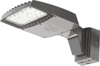 RSX LED Area Light, Size 1, 10374 Lumens, 4000K Cool White, Type IV Forward Beam, 120-277V, Wall mount bracket, Dark bronze finish - RSX LED1 LED P2 40K R4 MVOLT WBA DDBXD