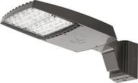 RSX LED Area Light, Size 3, 37253 Lumens, 4000K, IES type IV forward throw, 120-277V, Wall mount bracket, Dark bronze finish, super durable