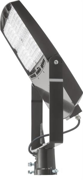 RSXF LED Flood Size 4, 71645 Lumens, 4000K Cool White, Wide flood, 347-480V, Yoke with Cord 16g 4FT Dark bronze finish - RSXF LED4 LED P6 40K WFL HVOLT YKC64 DDBXD