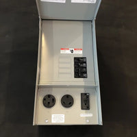 Temporary GFCI Outlet Panel, 125 A,120/240V AC, 1 Phase, NEMA 3R, 4 Outlets, Surface Mount, Gray - TL137US