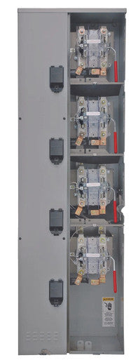 Siemens - WML43225RJ4 Cutout 4-Wire Extra Jaw Insulated Meter Stack UG