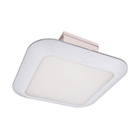 Soffit Canopy, LED, Poly High Frost Lens, 120-277V, White, Super Durable,