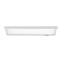 Semi Cutoff Hospital Bed Light - 3 Foot - 20W Uplight - 36W Downlight - 120-277V - Color Temperature Selectable 27K/30K/40K - White Finish
