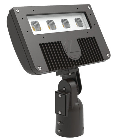 D-Series Size 2 LED Flood Luminaire, LED, Up to 8546 lumens, 4000K, 70CRI, Flood, 480V, Integral Slipfitter, Dark bronze finish,  super durable