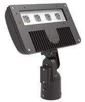 D-Series Size 2 LED Flood Luminaire, LED, Up to 8546 lumens, 4000K, 70CRI, Flood, 480V, Integral Slipfitter, Dark bronze finish,  super durable