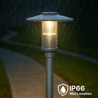 Indirect LED Post Light - Watt Selectable 40W/30W/20W/12W - Color Selectable 30K/40K/50K - 120-277V - 0-10V Dimmable - Silver Finish