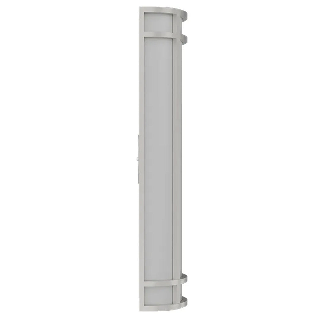 LED Decorative Wall Sconce Silver Finish 25 Watt - 1,800 Lumens - 6X24 Inches - Color Tunable 30/40/50K