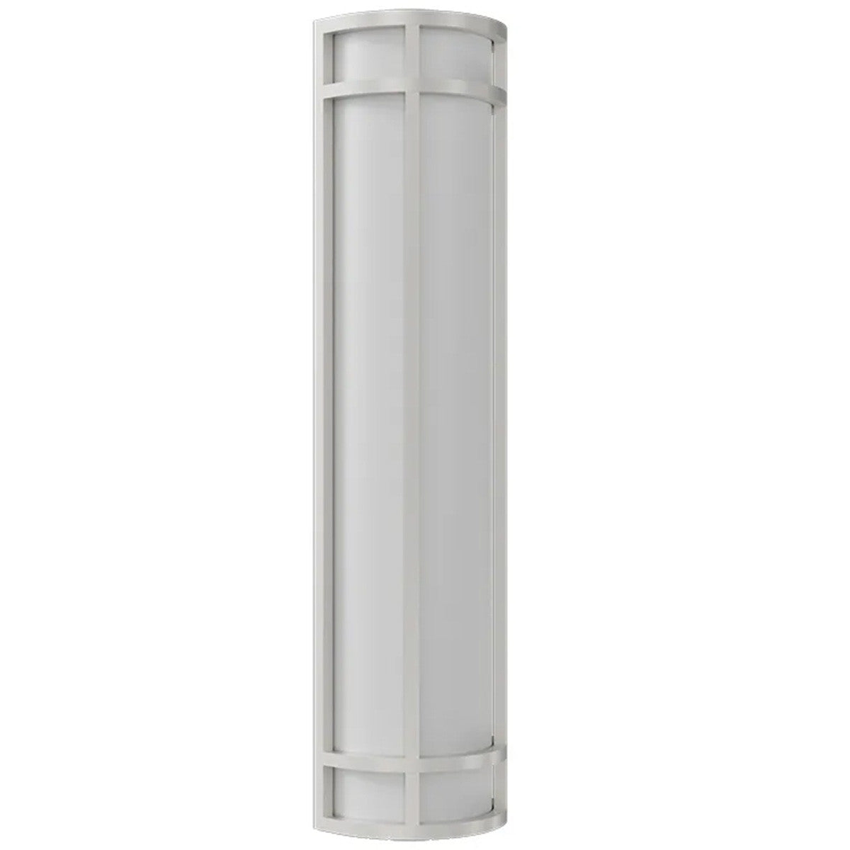 LED Decorative Wall Sconce Silver Finish 25 Watt - 1,800 Lumens - 6X24 Inches - Color Tunable 30/40/50K