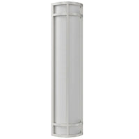 LED Decorative Wall Sconce Silver Finish 25 Watt - 1,800 Lumens - 6X24 Inches - Color Tunable 30/40/50K