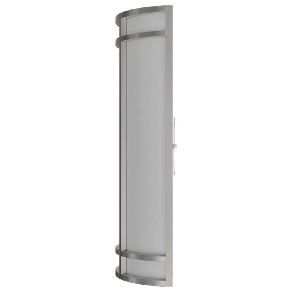 LED Decorative Wall Sconce Silver Finish Watt Selectable 15W/20W/25W - 2,400 Lumens - 9X18 Inches - Color Tunable 30/40/50K