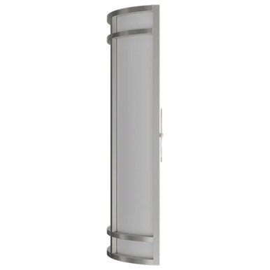 LED Decorative Wall Sconce Silver Finish Watt Selectable 15W/20W/25W - 2,400 Lumens - 9X18 Inches - Color Tunable 30/40/50K