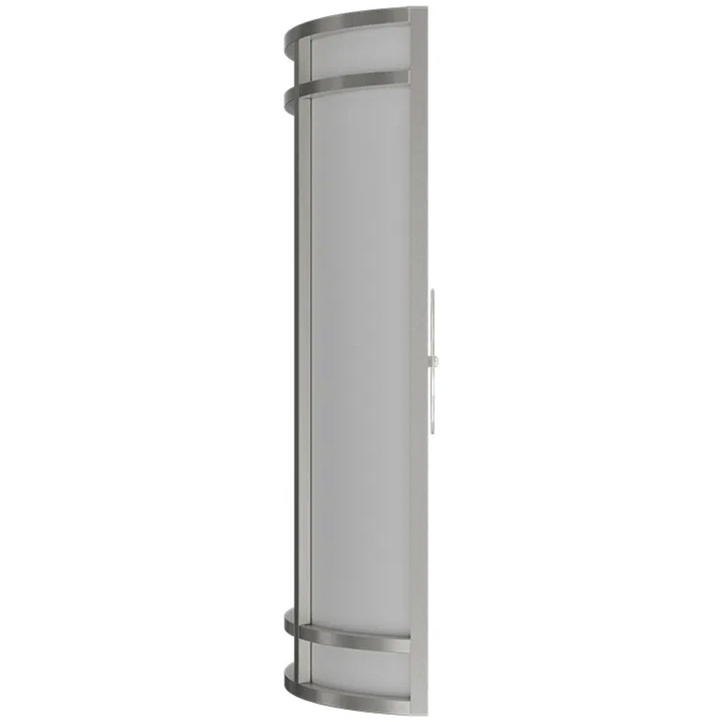 LED Decorative Wall Sconce Silver Finish Watt Selectable 20W/25W/30W - 2,800 Lumens - 9X24 Inches - Color Tunable 30/40/50K