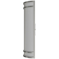 LED Decorative Wall Sconce Silver Finish Watt Selectable 20W/25W/30W - 2,800 Lumens - 9X24 Inches - Color Tunable 30/40/50K