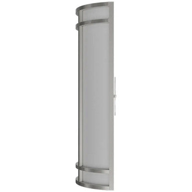 LED Decorative Wall Sconce Silver Finish Watt Selectable 20W/25W/30W - 2,800 Lumens - 9X24 Inches - Color Tunable 30/40/50K