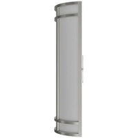LED Decorative Wall Sconce Silver Finish Watt Selectable 20W/25W/30W - 2,800 Lumens - 9X24 Inches - Color Tunable 30/40/50K