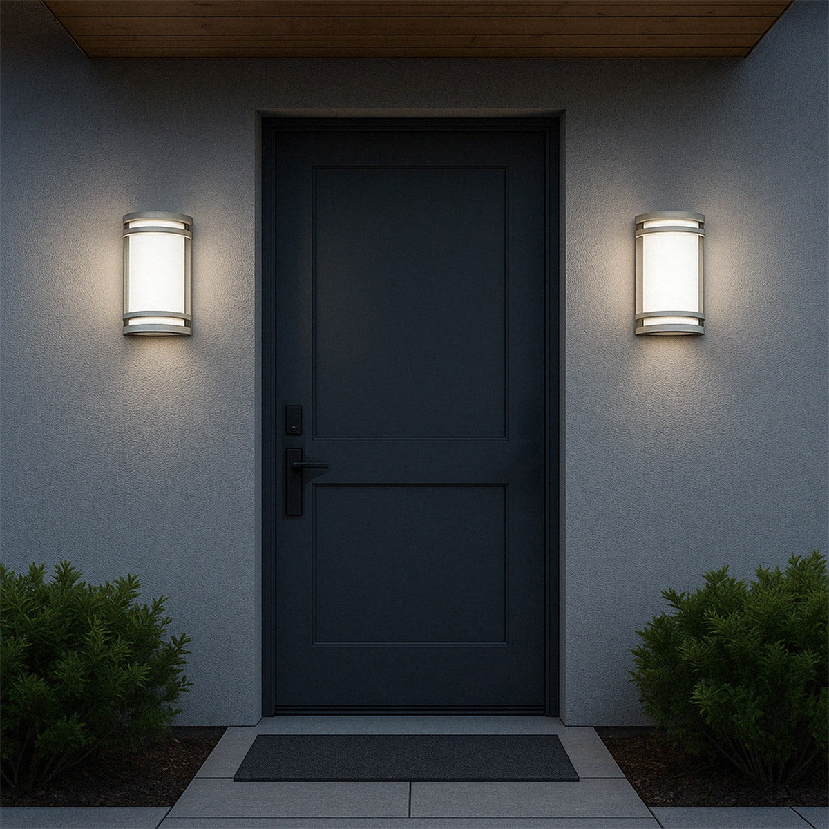 LED Decorative Sconces - Contemporary Outdoor Wall Lights - Different Options for Size, Finish and a Photocell