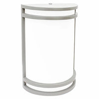 LED Decorative Wall Sconce Silver Finish 15 Watt - 980 Lumens - 7X10 Inches - Color Tunable 27/30/35/40/50K - With Photocell