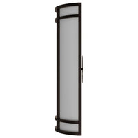LED Decorative Wall Sconce Black Finish Watt Selectable 15W/20W/25W - 2,400 Lumens - 9X18 Inches - Color Tunable 30/40/50K