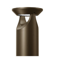 LED Solar Bollard Lights with Remote - Height 20IN - 3 Watt - 390 Lumens - 4000K Cool White - Anchor Bolts & Plate Included - Bronze Finish