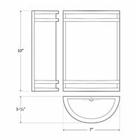 LED Decorative Sconces - Contemporary Outdoor Wall Lights - Different Options for Size, Finish and a Photocell