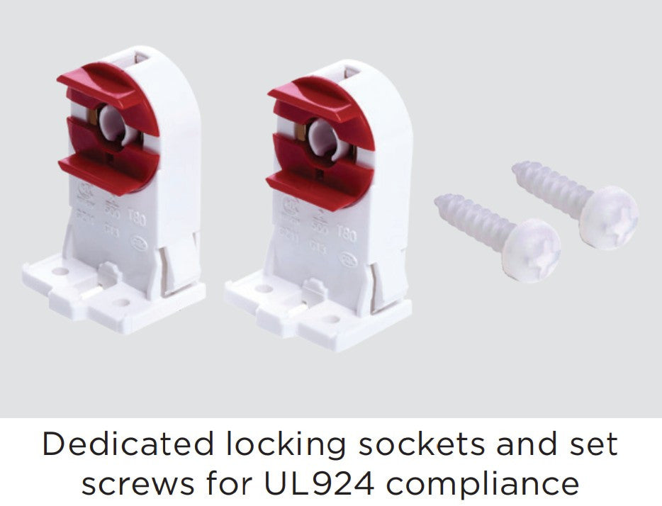 LED T8 Lamp With Emergency Battery Back-Up -Compliant with UL924 Code - 4 Foot - 15 Watt - Color Temperature Selectable 35K/40/50K - 120-277V - Lock Tombstone Sockets Included