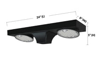 Solar LED Dual Head Post Top Light w/ Rotatable Lights - Dusk To Dawn - Remote Programmable - Extremely Bright - Commercial Grade - 40 Watt - 4800 Lumen Output - Warm White/Daylight Color Switchable