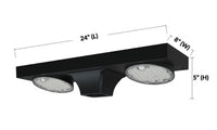 Solar LED Dual Head Post Top Light w/ Rotatable Lights - Dusk To Dawn - Remote Programmable - Extremely Bright - Commercial Grade - 40 Watt - 4800 Lumen Output - Warm White/Daylight Color Switchable
