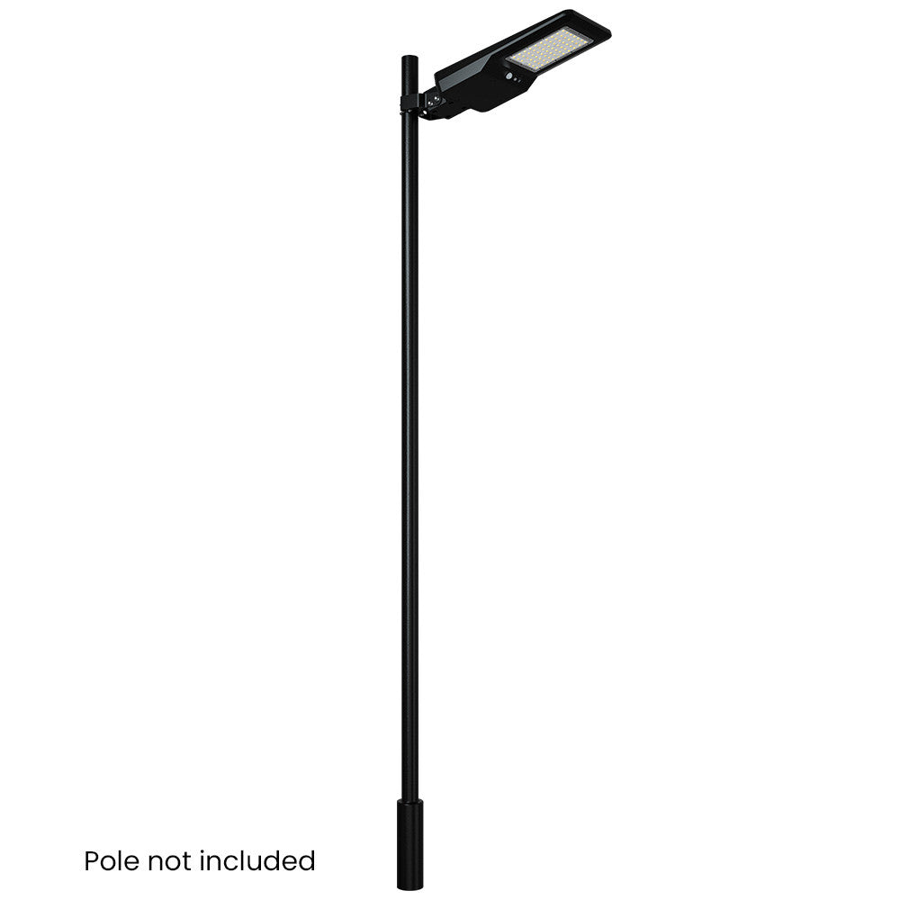 LED Solar Dusk to Dawn Light - 40 Watt - 6000 Lumens - 5000K Daylight - Wall or Post Mount - with Programmable Motion Sensor