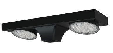 Solar LED Dual Head Post Top Light w/ Rotatable Lights - Dusk To Dawn - Remote Programmable - Extremely Bright - Commercial Grade - 40 Watt - 4800 Lumen Output - Warm White/Daylight Color Switchable