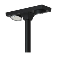 Solar LED Dual Head Post Top Light w/ Rotatable Lights - Dusk To Dawn - Remote Programmable - Extremely Bright - Commercial Grade - 40 Watt - 4800 Lumen Output - Warm White/Daylight Color Switchable