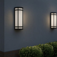 LED Decorative Wall Sconce Black Finish Watt Selectable 20W/25W/30W - 2,800 Lumens - 9X24 Inches - Color Tunable 30/40/50K