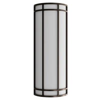 LED Decorative Wall Sconce Bronze Finish Watt Selectable 20W/25W/30W - 2,800 Lumens - 9X24 Inches - Color Tunable 30/40/50K
